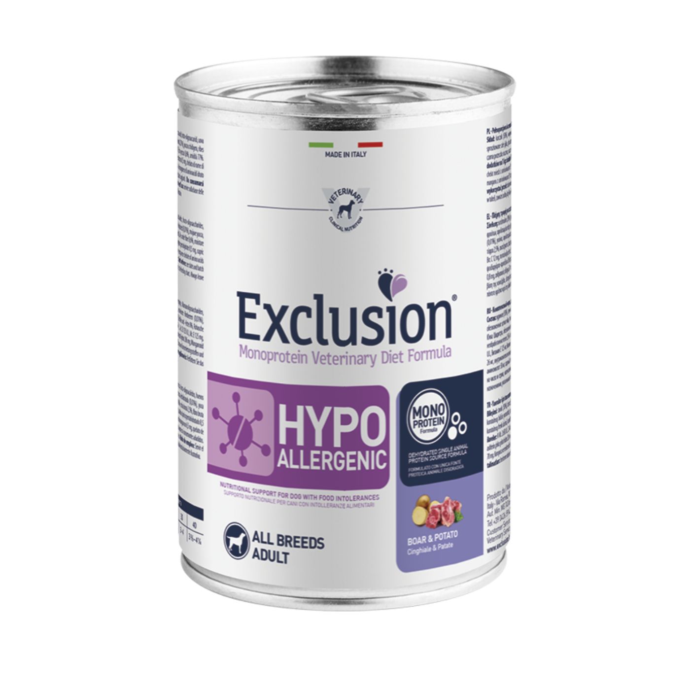 Exclusion Hypoallergenic Umido Cinghiale e Patate 400gr