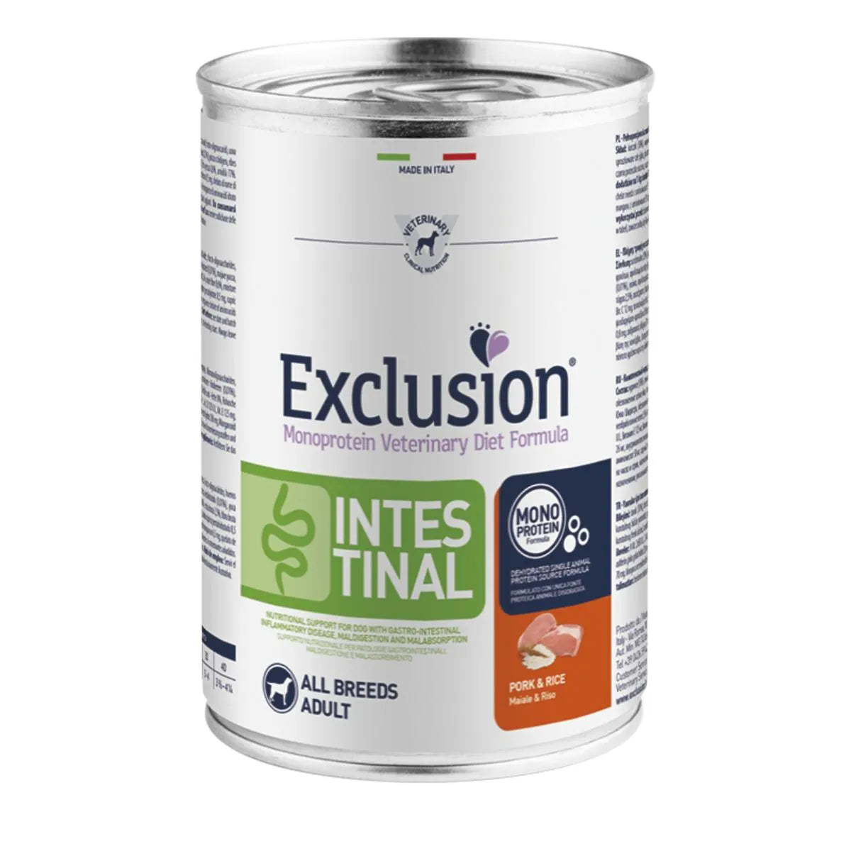 Exclusion Intestinal Umido Maiale e Riso 400gr