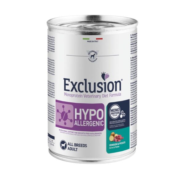 Exclusion Hypoallergenic Umido Cervo e Patate 400gr