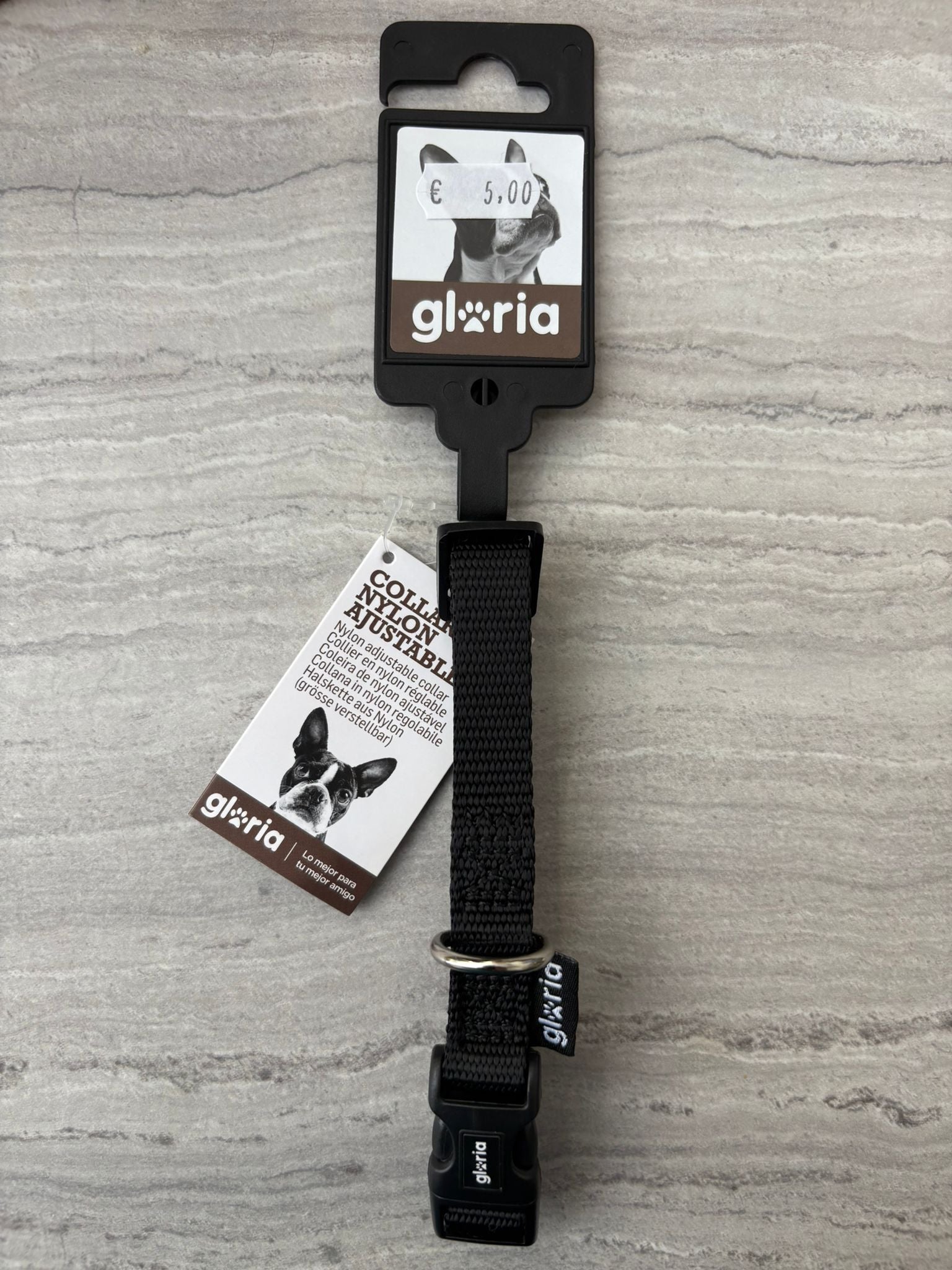 Gloria collare nylon S nero
