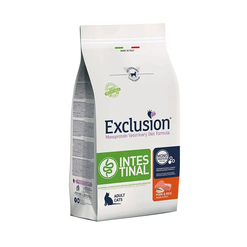 Exclusion Intestinal Gatti Adulti Maiale e Riso 1,5 Kg
