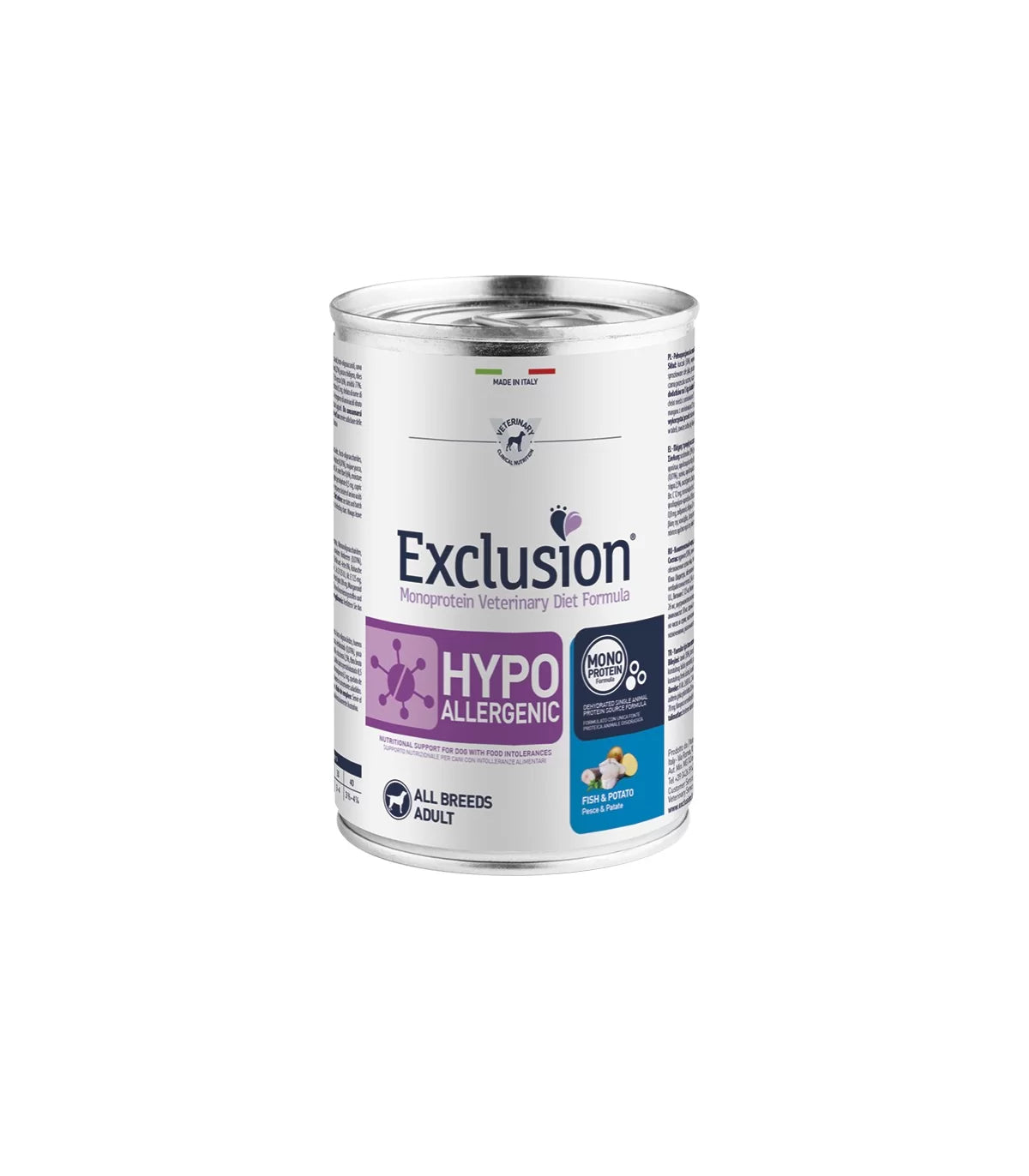 Exclusion Hypoallergenic Umido Pesce e Patate 400gr