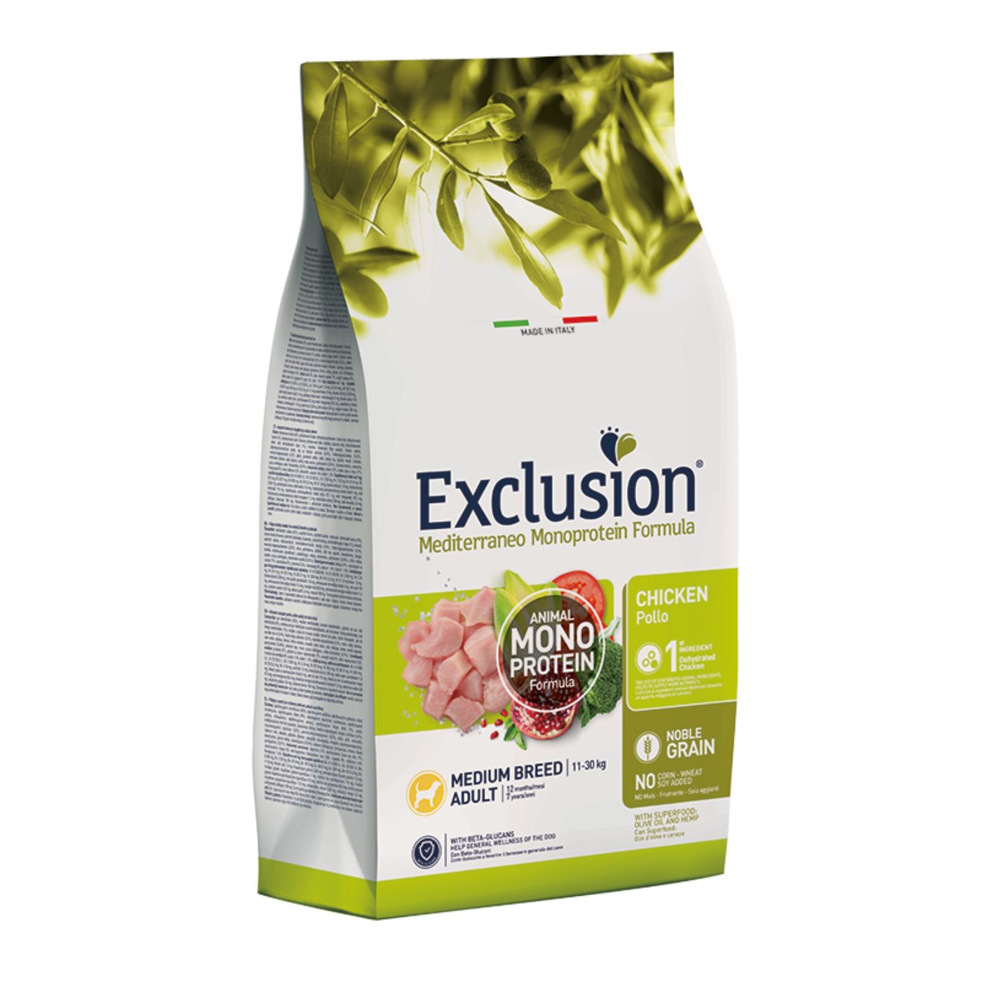 Exclusion Medium Breed Pollo 12Kg