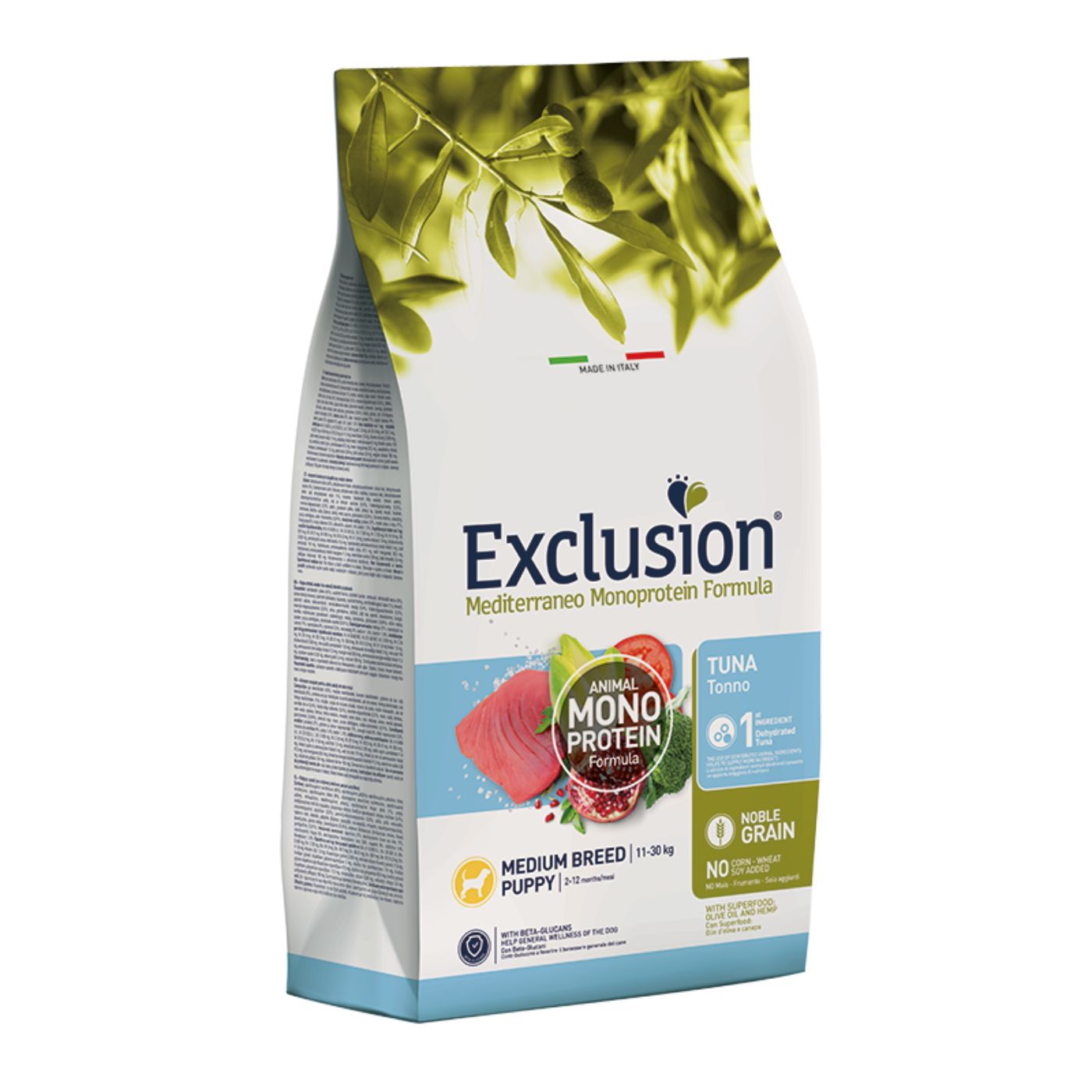 Exclusion Medium Breed Puppy Tonno 3 Kg