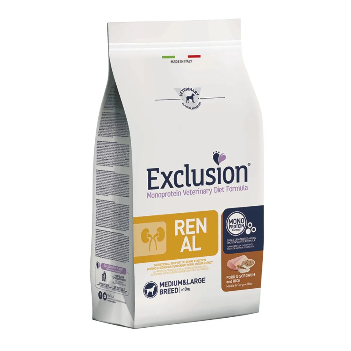 Exclusion Medium e Large Breed Maiale,Sorgo e Riso 2Kg