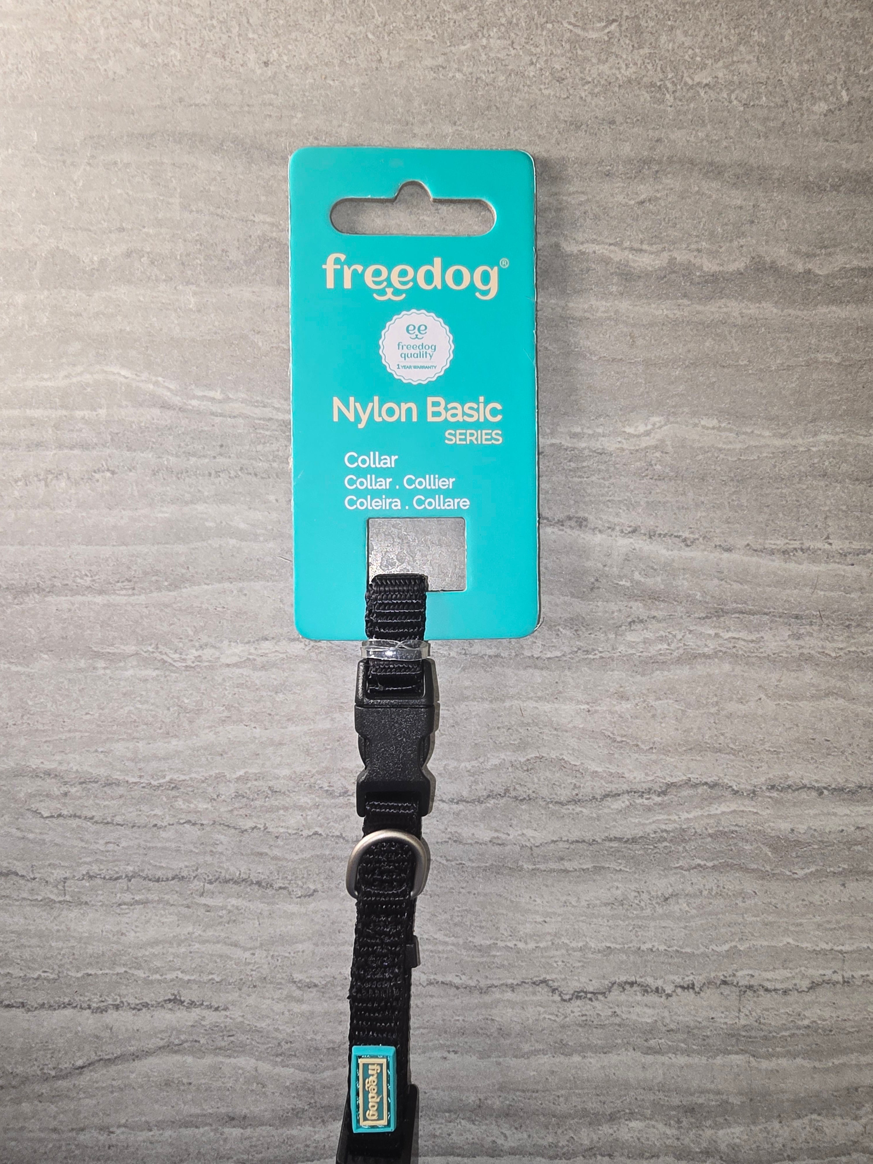 Freedog Collare Nylon XS Nero