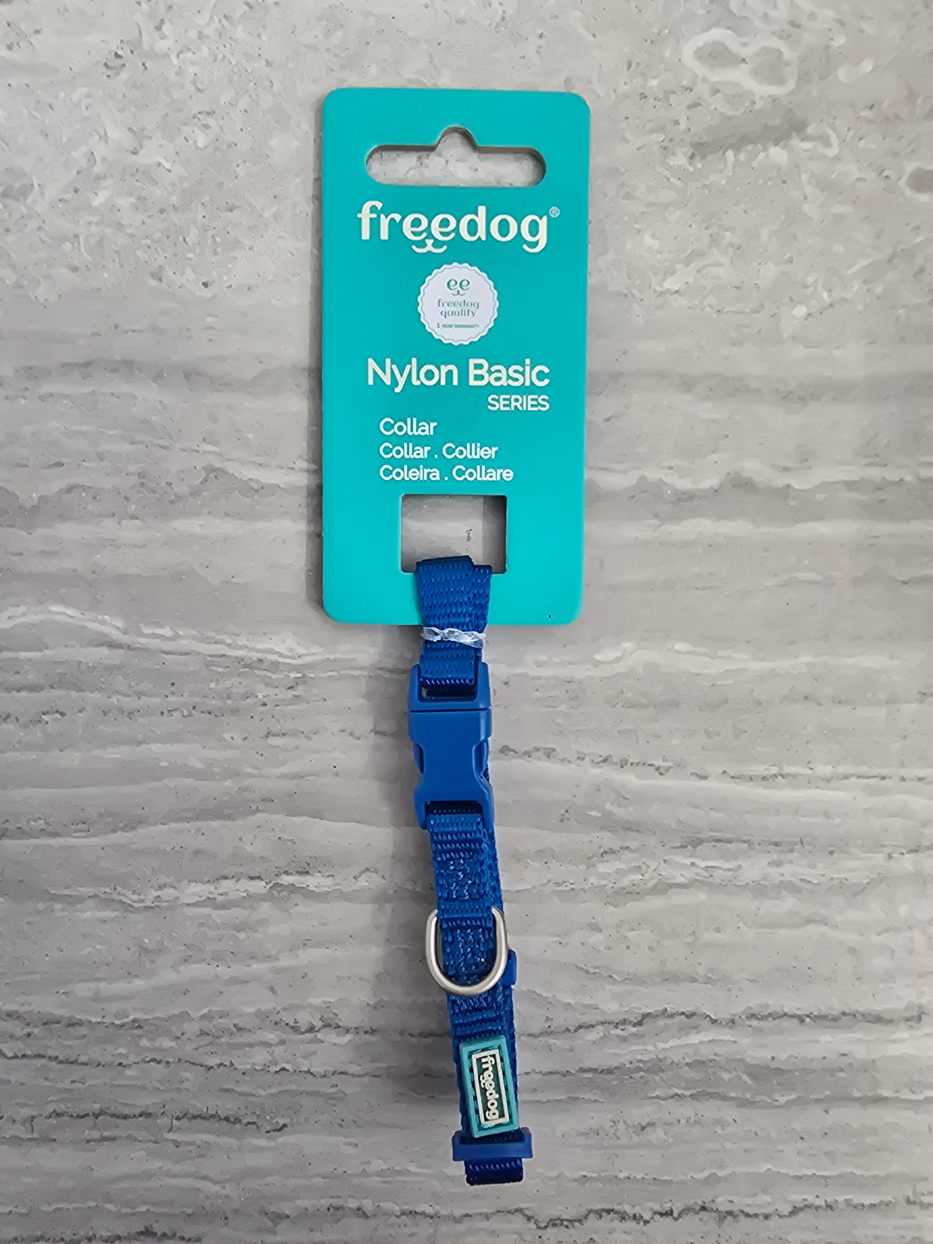 Freedog Collare Nylon XS Blu