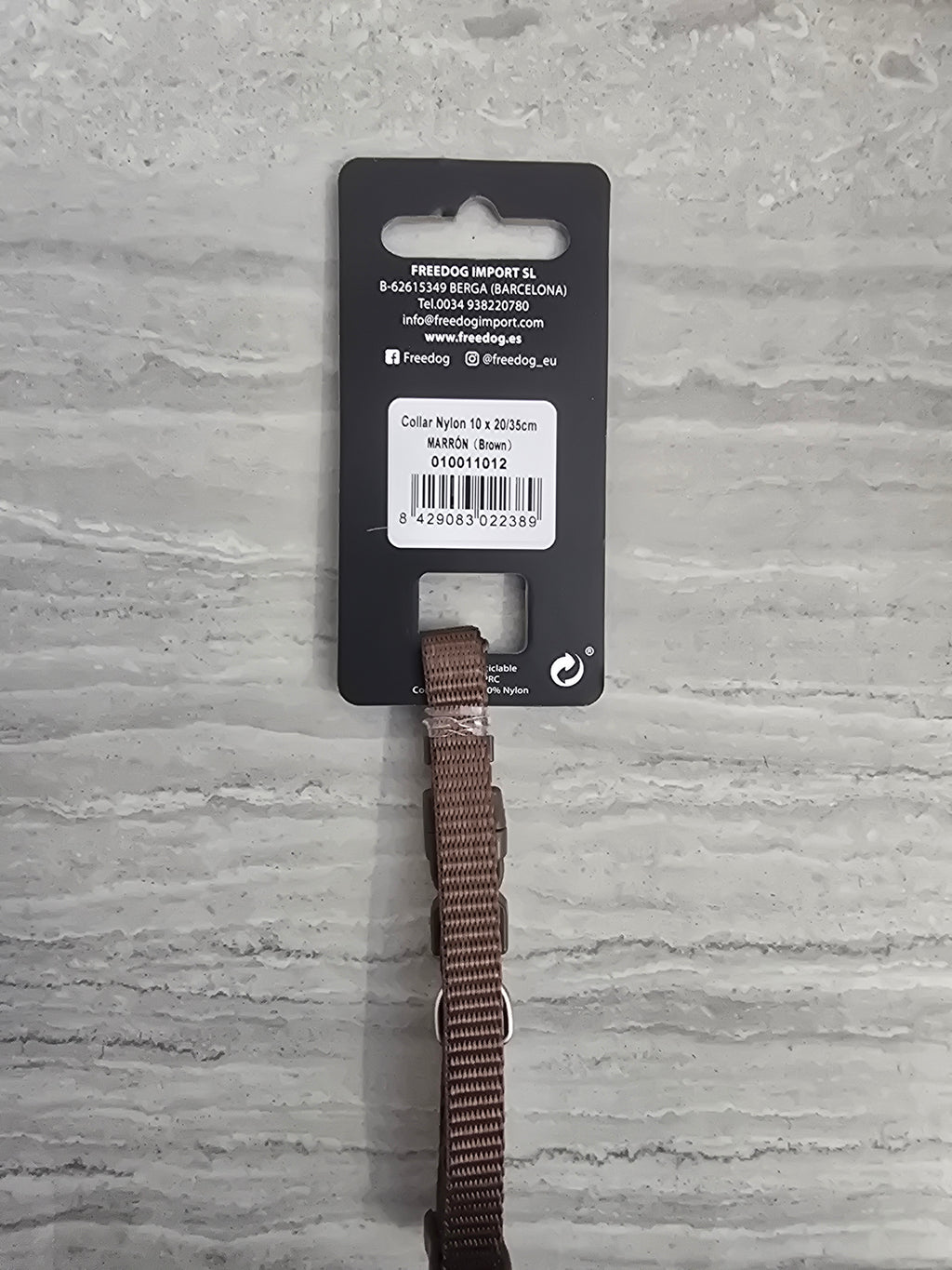 Freedog Collare Nylon XS Marrone