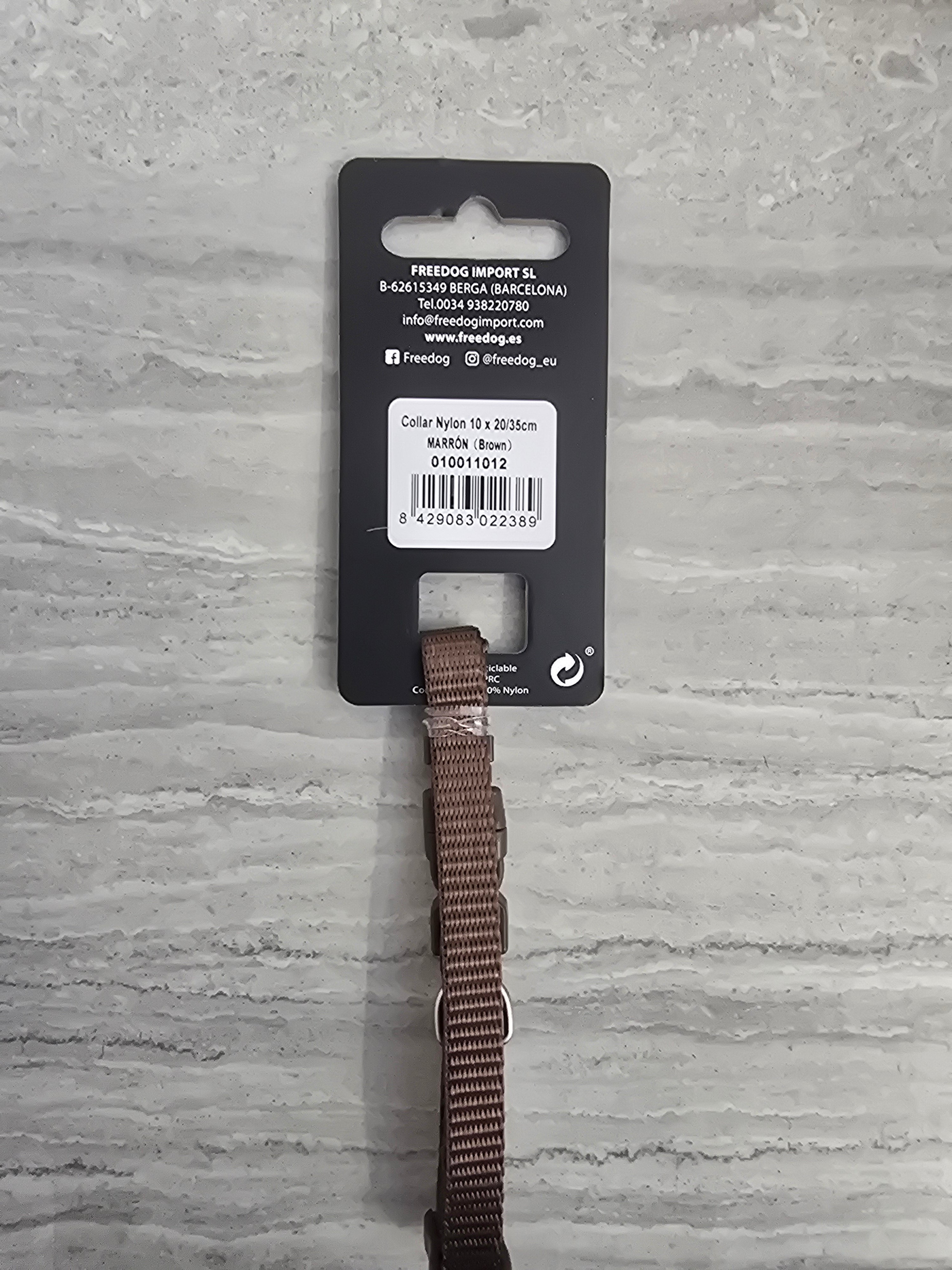 Freedog Collare Nylon XS Marrone
