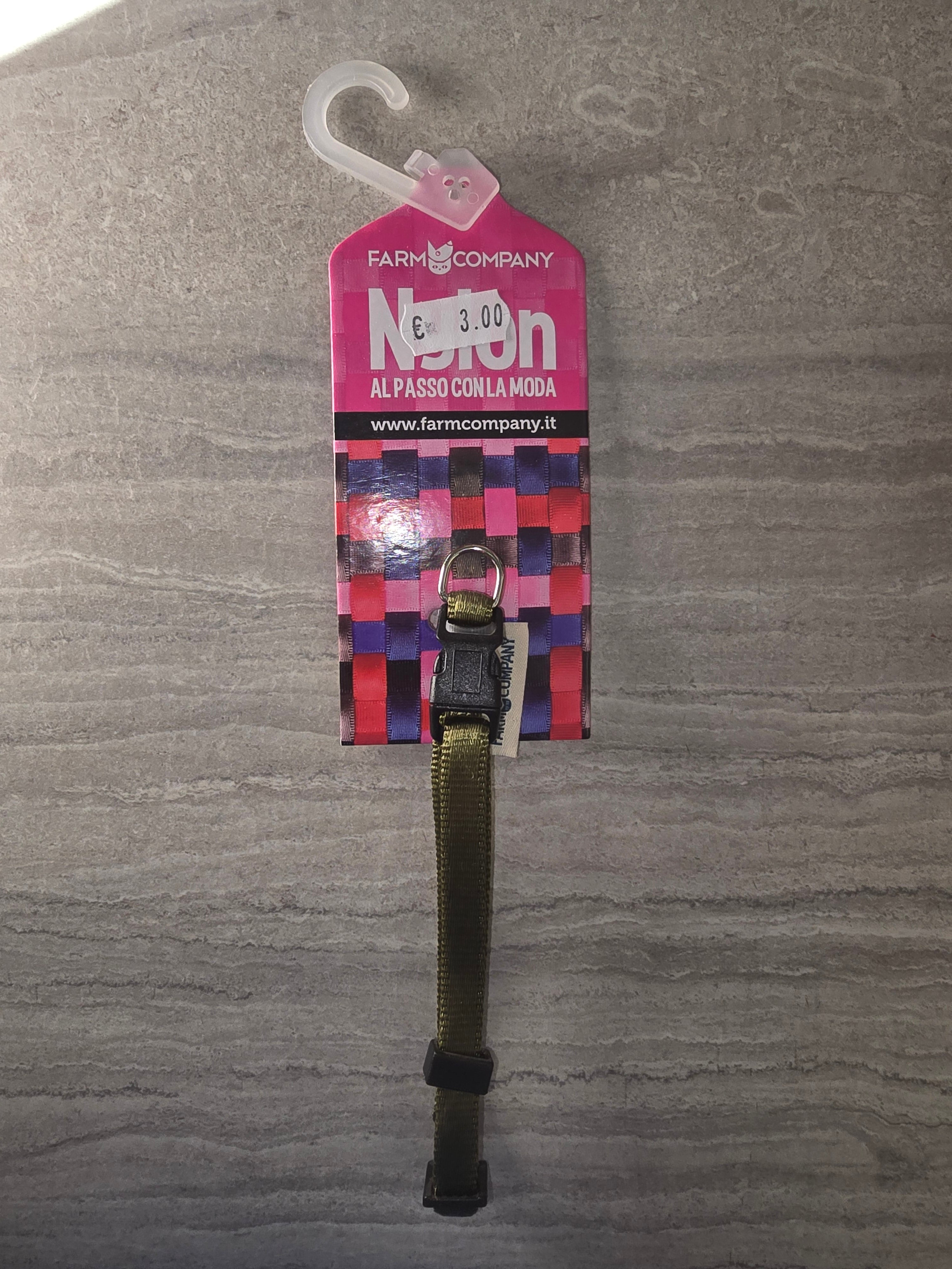 Farm Company Collare Nylon XS Verde Militare
