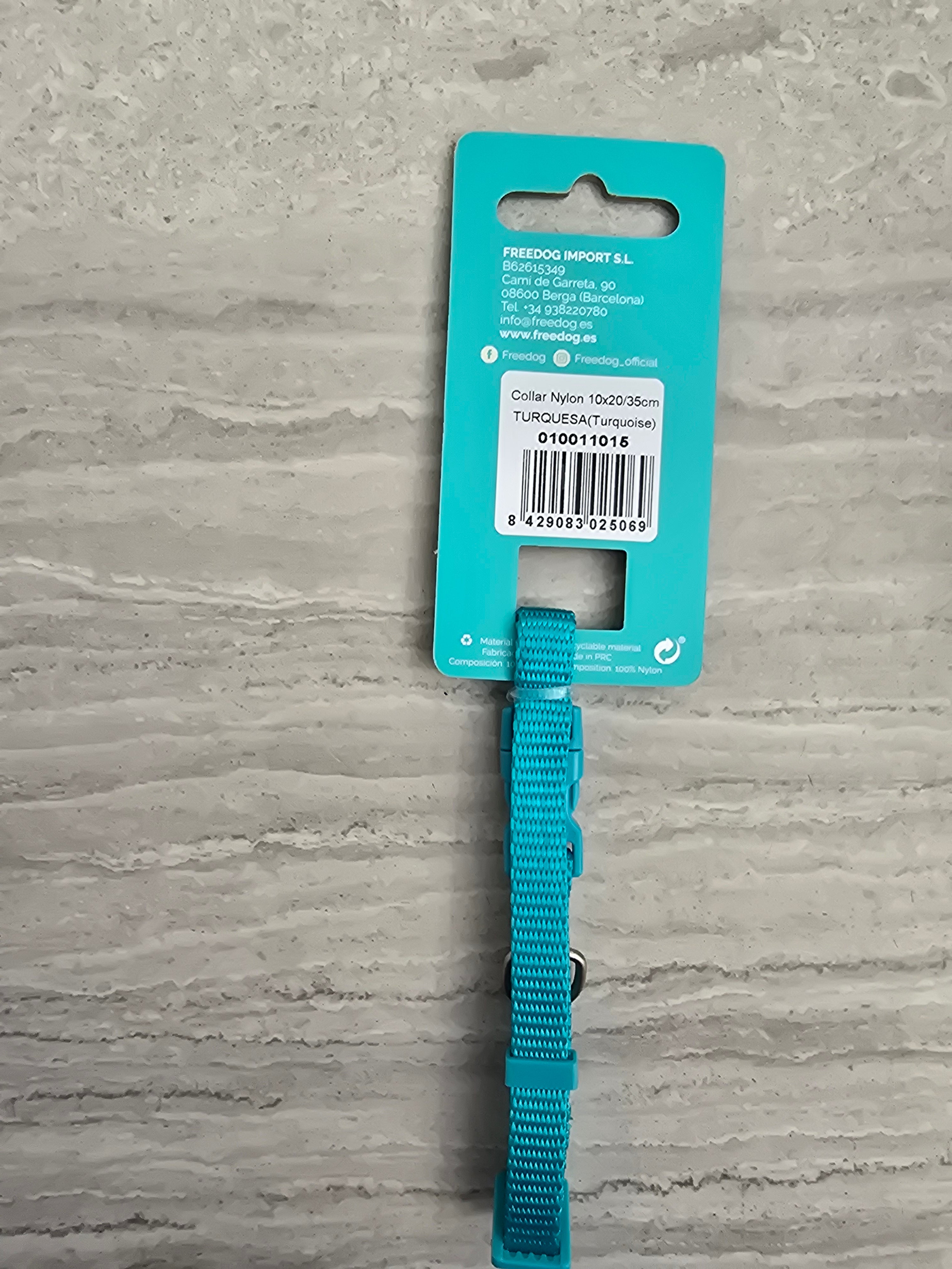 Freedog Collare Nylon XS Turchese