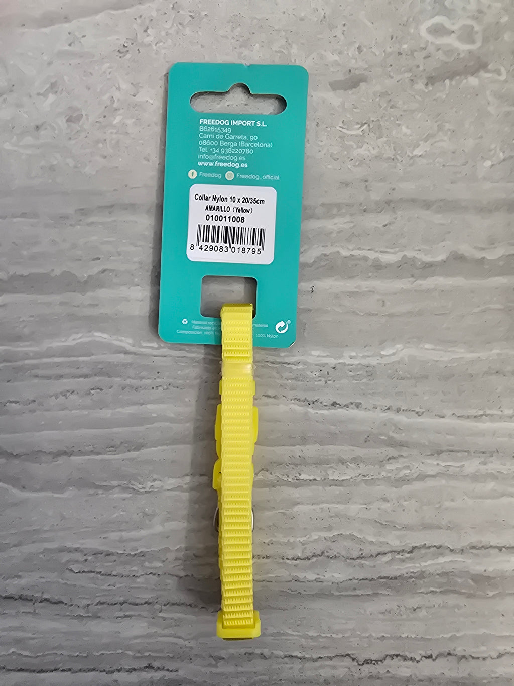 Freedog Collare Nylon XS Giallo