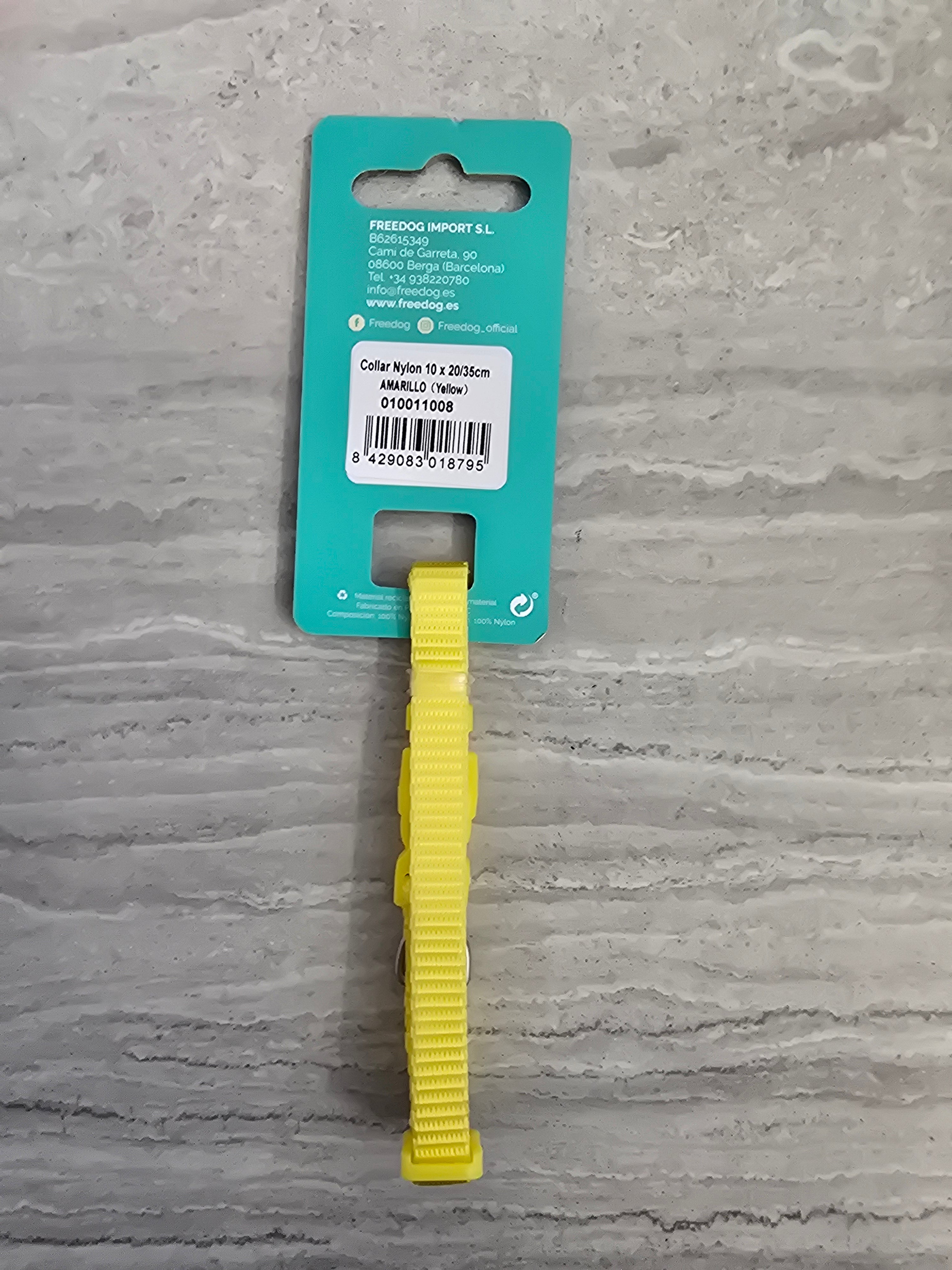 Freedog Collare Nylon XS Giallo