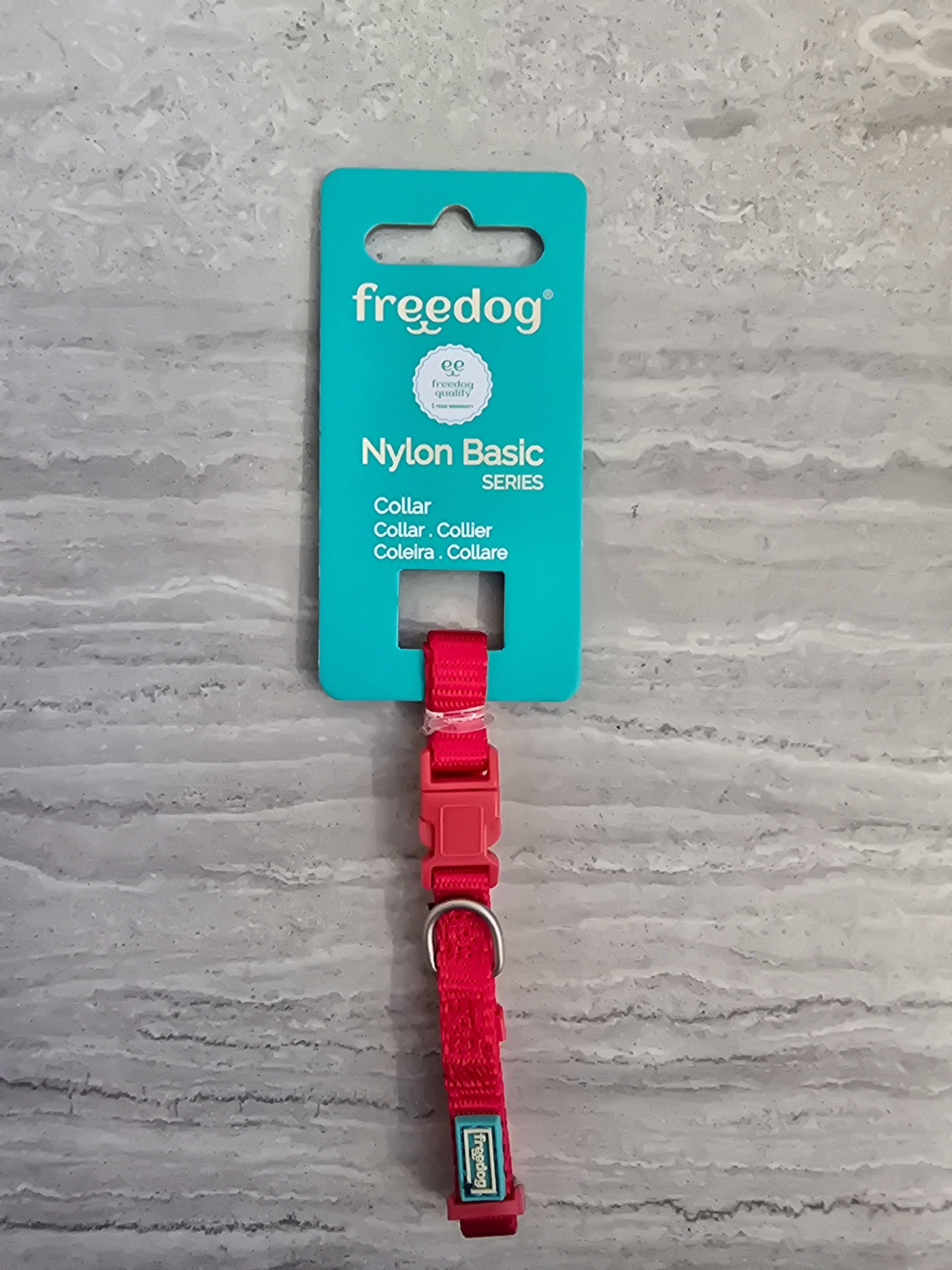 Freedog Collare Nylon XS Rosso