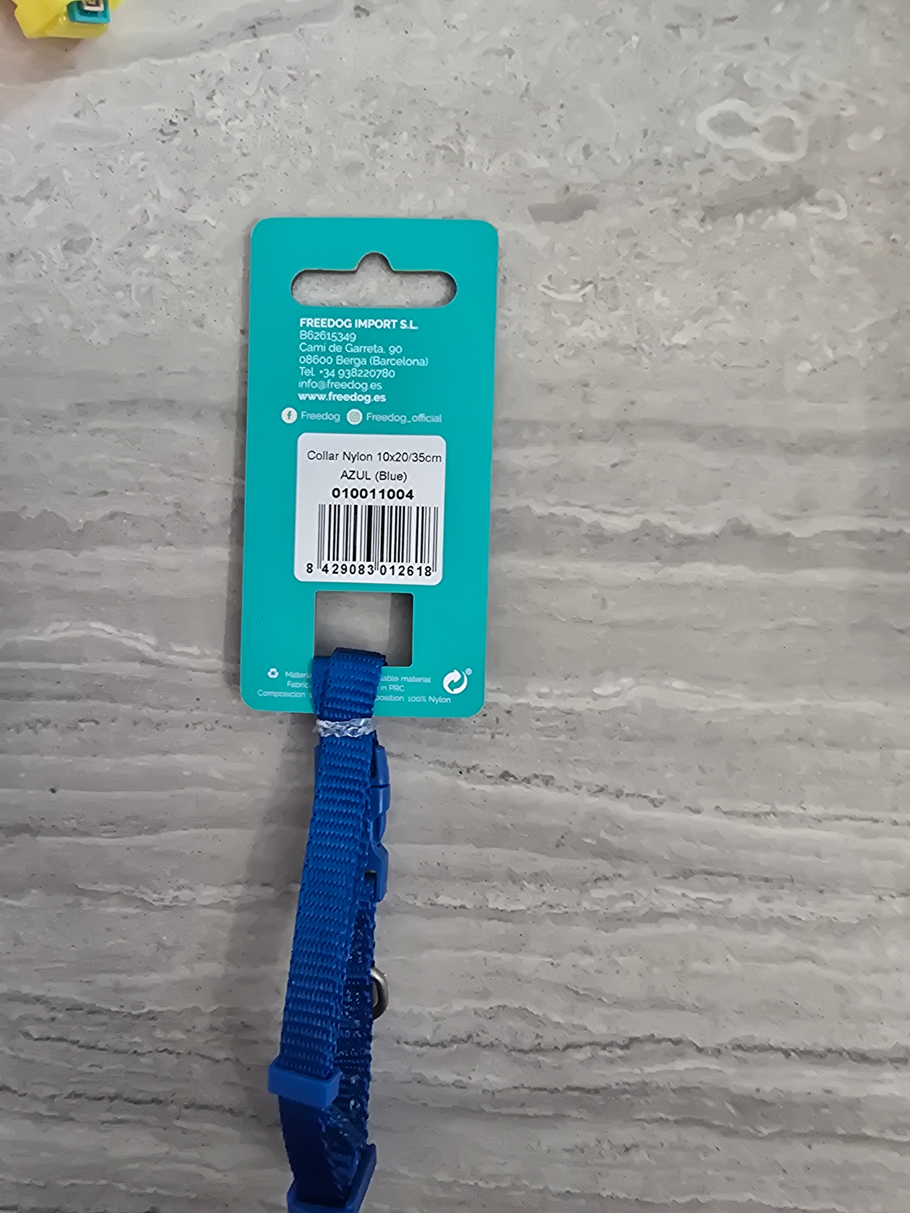 Freedog Collare Nylon XS Blu