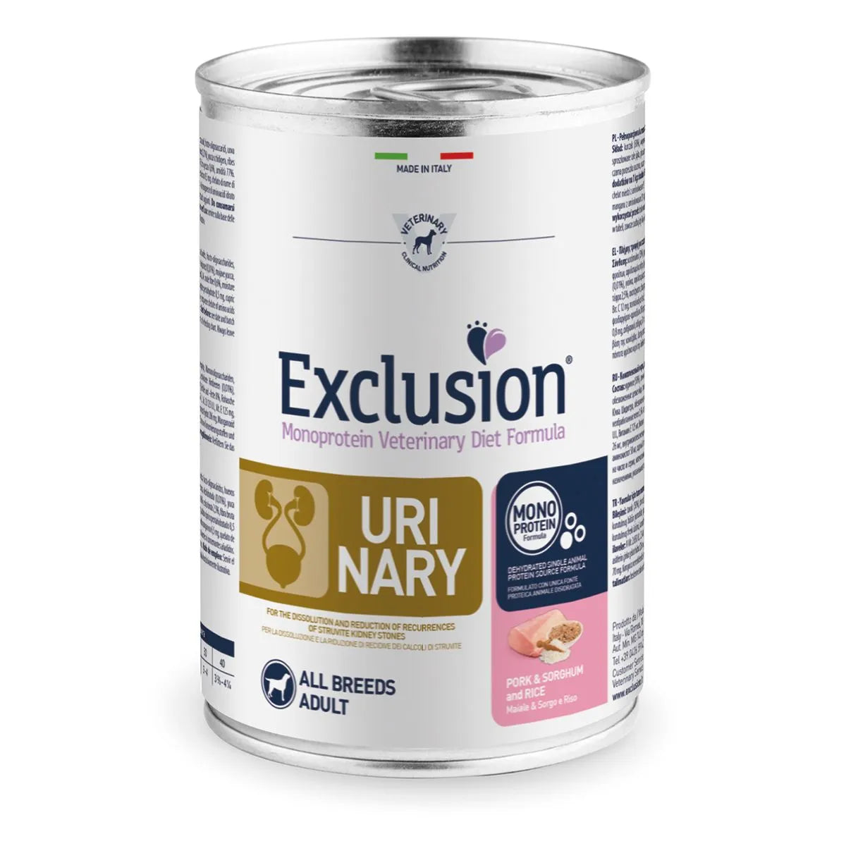 Exclusion Urinary Umido Maiale,Sorgo e Riso 400Gr