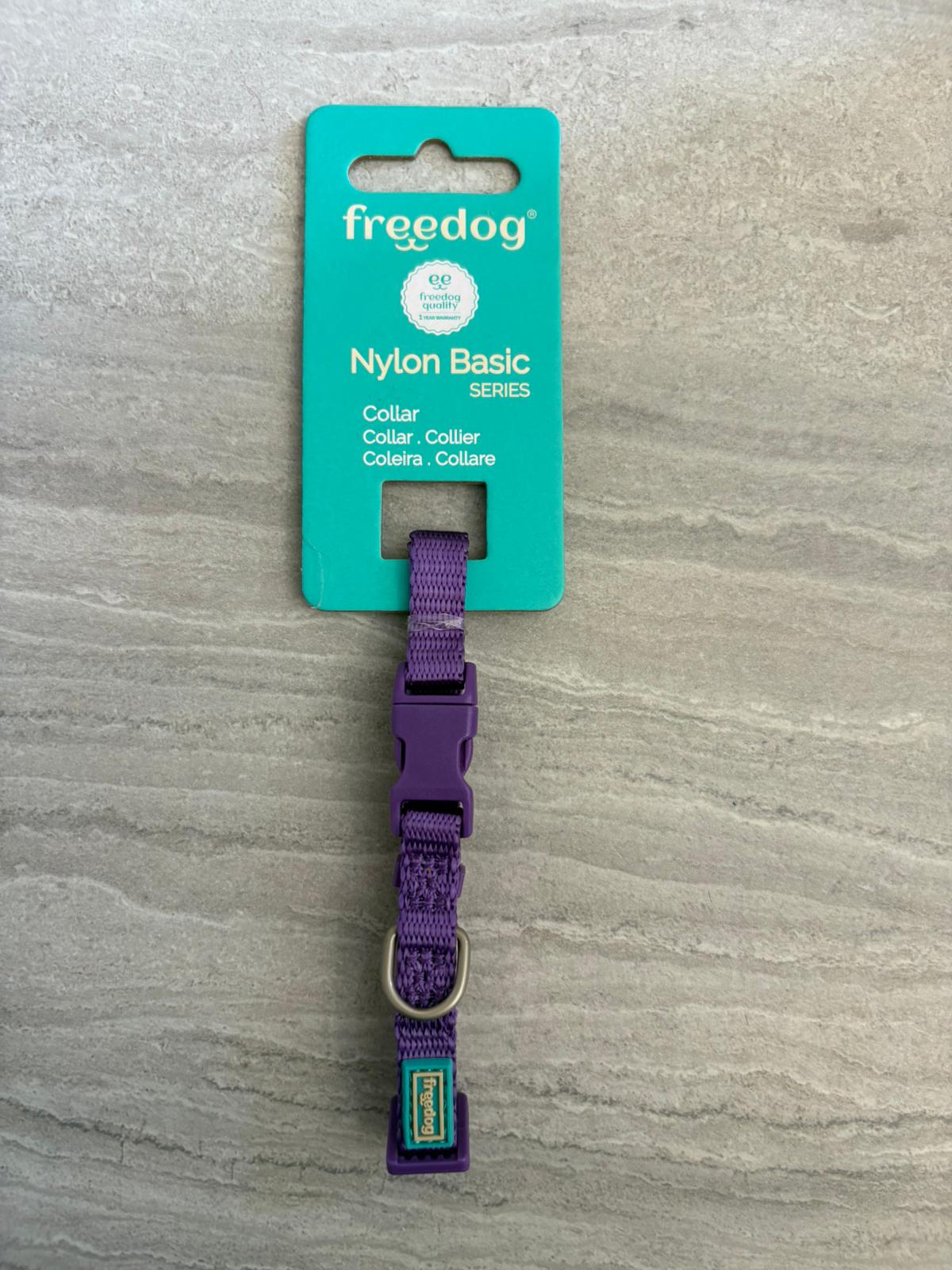 Freedog collare nylon viola XS